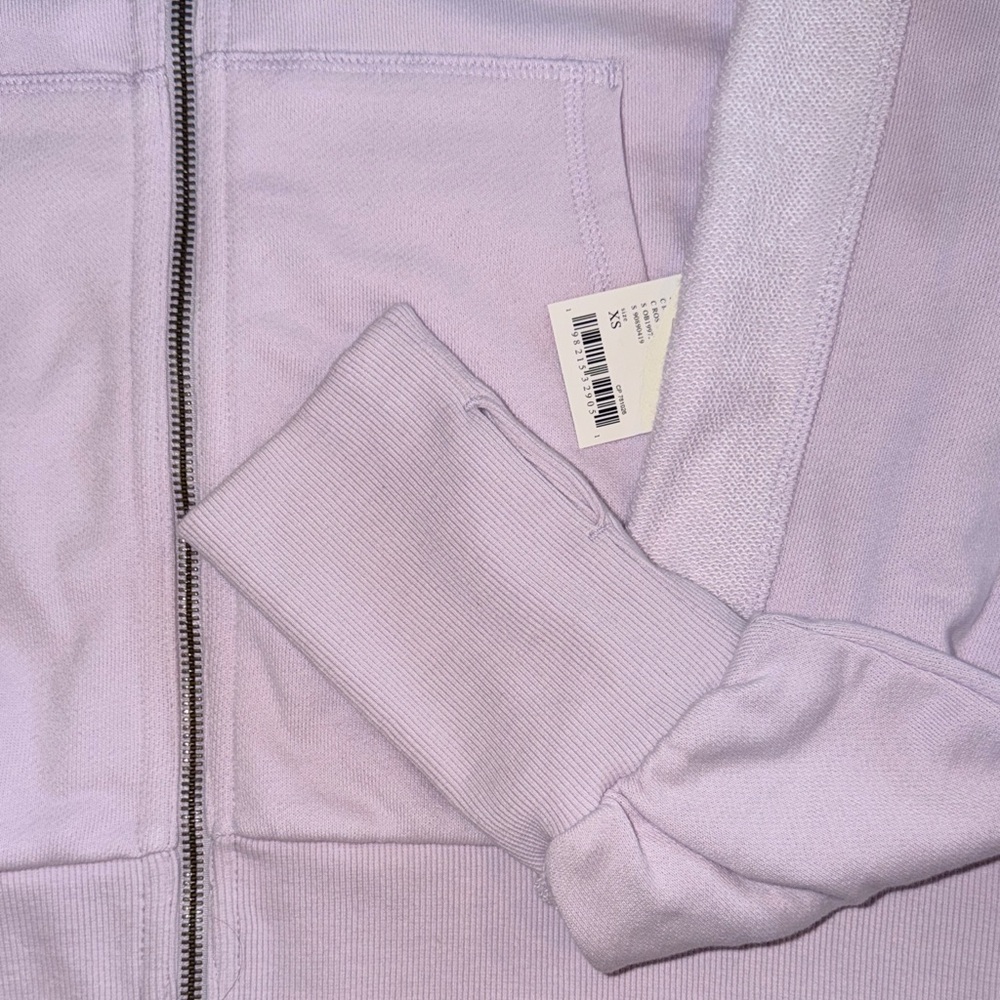 NWT Free People Movement High Jump Zip-Up Jacket in a light purple (rose wash) - Picture 4 of 7